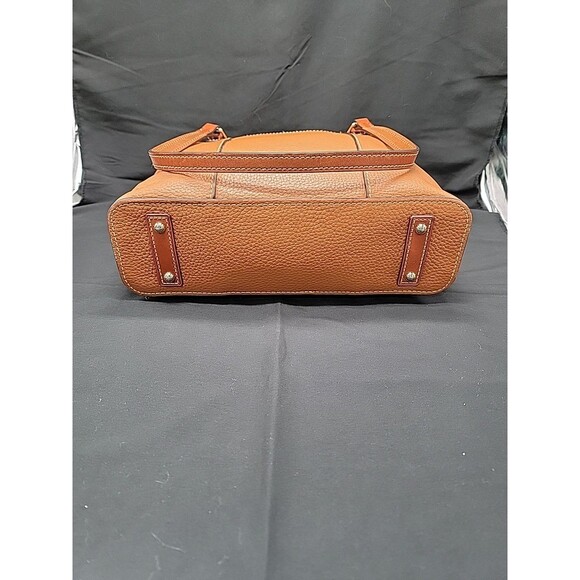 Dooney And Bourke Pebble Leather Lexington Shopper Bag Caramel 13x10x4 - Picture 6 of 14